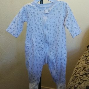 Long sleeve cute puppy footie